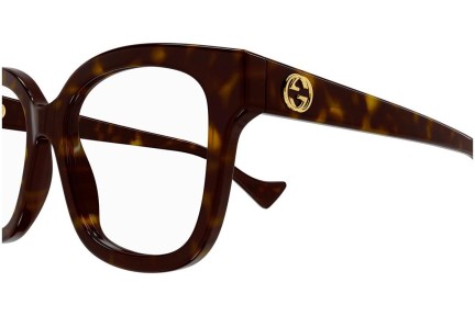 Okulary korekcyjne Gucci GG1258O 005 Kwadratowe Havana