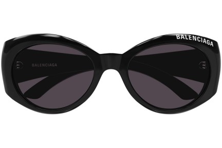 Okulary przeciwsłoneczne Balenciaga BB0267S 001 Okrągłe Czarne