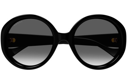 Okulary przeciwsłoneczne Gucci GG1256S 001 Okrągłe Czarne