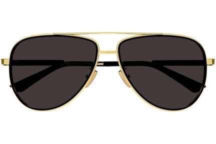 Okulary przeciwsłoneczne Bottega Veneta BV1240S 001 Pilotki (Aviator) Złote