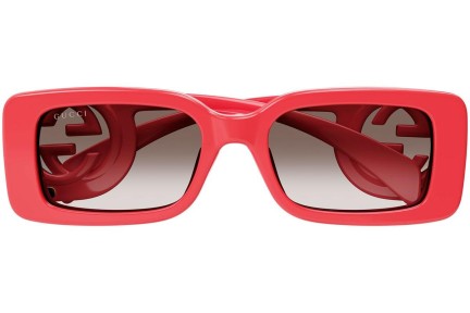 Okulary przeciwsłoneczne Gucci GG1325S 005 Prostokątne Czerwone