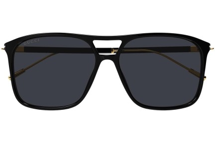 Okulary przeciwsłoneczne Gucci GG1270S 001 Pilotki (Aviator) Czarne
