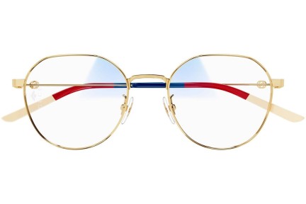 Okulary przeciwsłoneczne Gucci GG0684S 001 blue-light [non-prescription] Prostokątne Złote