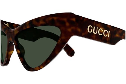 Okulary przeciwsłoneczne Gucci GG1294S 004 Kocie oczy Havana