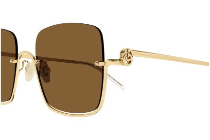 Okulary przeciwsłoneczne Gucci GG1279S 002 Kwadratowe Złote