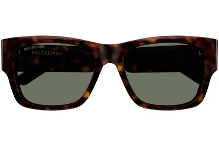 Okulary przeciwsłoneczne Balenciaga BB0262SA 002 Prostokątne Havana