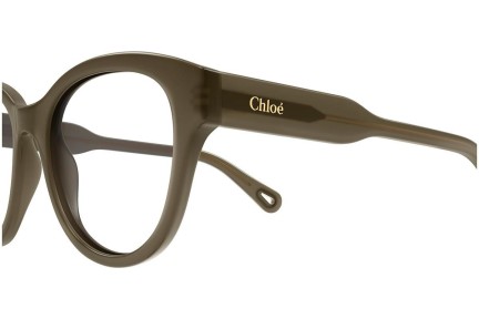 Okulary korekcyjne Chloe CH0163O 008 Okrągłe Zielone
