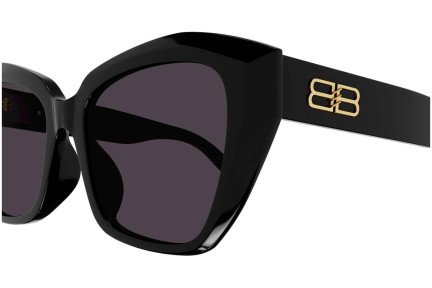 Okulary przeciwsłoneczne Balenciaga BB0273SA 001 Kwadratowe Czarne