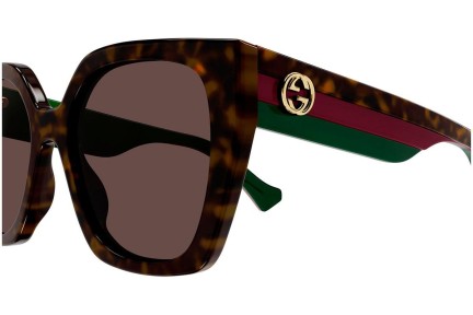 Okulary przeciwsłoneczne Gucci GG1300S 002 Kwadratowe Havana
