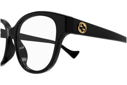 Okulary korekcyjne Gucci GG1260OA 001 Okrągłe Czarne