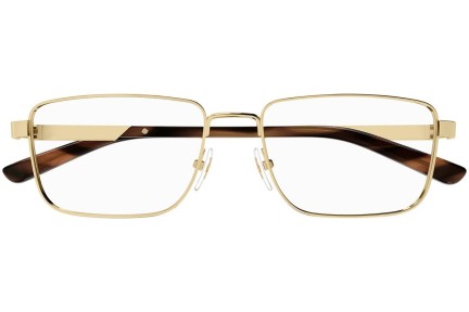 Okulary korekcyjne Gucci GG1291O 002 Prostokątne Złote