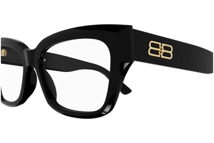 Okulary korekcyjne Balenciaga BB0274O 001 Kwadratowe Czarne