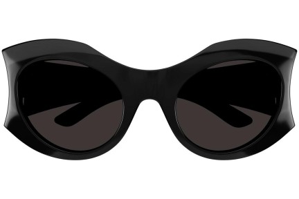 Okulary przeciwsłoneczne Balenciaga BB0256S 001 Okrągłe Czarne