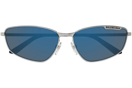 Okulary przeciwsłoneczne Balenciaga BB0277S 003 Nieregularny Srebrne