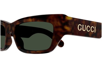 Okulary przeciwsłoneczne Gucci GG1296S 004 Prostokątne Havana