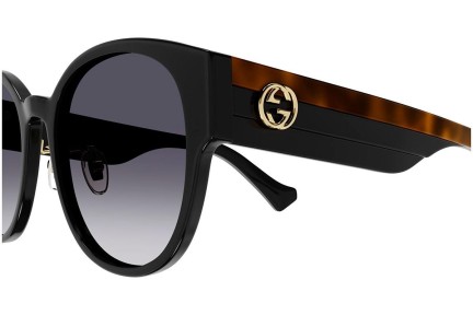 Okulary przeciwsłoneczne Gucci GG1304SK 001 Okrągłe Czarne