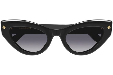 Okulary przeciwsłoneczne Alexander McQueen AM0407S 001 Kocie oczy Czarne