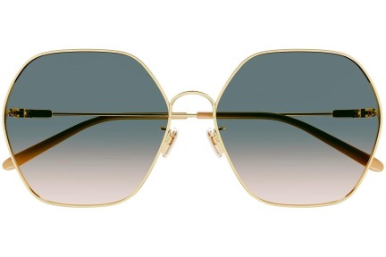 Okulary przeciwsłoneczne Chloe CH0169SA 002 Nieregularny Złote