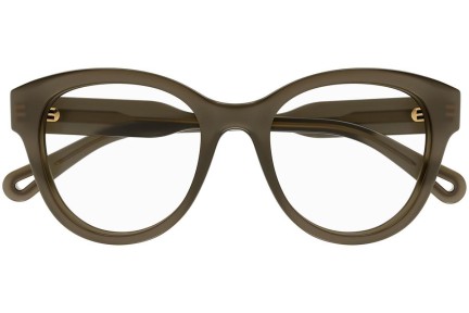 Okulary korekcyjne Chloe CH0163O 008 Okrągłe Zielone