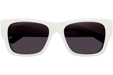 Okulary przeciwsłoneczne Balenciaga BB0262SA 003 Prostokątne Białe