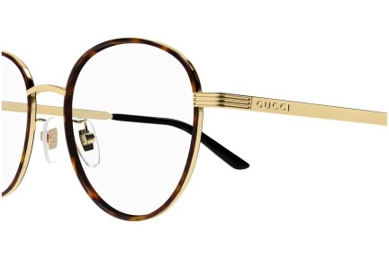 Okulary korekcyjne Gucci GG1353OA 002 Okrągłe Złote