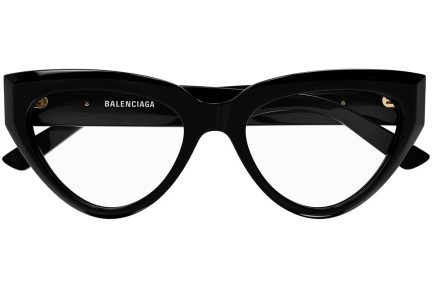 Okulary korekcyjne Balenciaga BB0276O 001 Kocie oczy Czarne