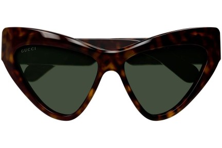 Okulary przeciwsłoneczne Gucci GG1294S 004 Kocie oczy Havana