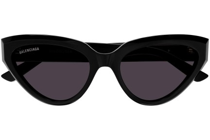 Okulary przeciwsłoneczne Balenciaga BB0270S 001 Kocie oczy Czarne