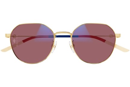 Okulary przeciwsłoneczne Gucci GG0684S 001 blue-light [non-prescription] Prostokątne Złote