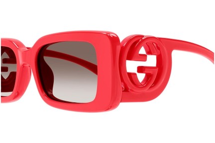 Okulary przeciwsłoneczne Gucci GG1325S 005 Prostokątne Czerwone