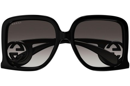 Okulary przeciwsłoneczne Gucci GG1326S 001 Kwadratowe Czarne