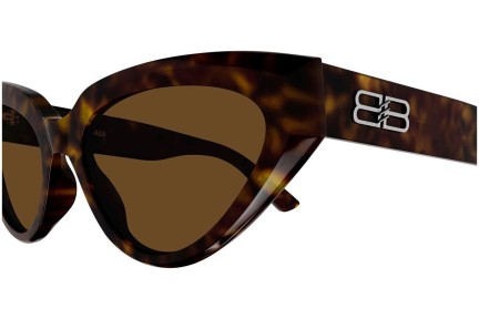 Okulary przeciwsłoneczne Balenciaga BB0270S 002 Kocie oczy Havana