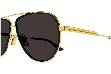 Okulary przeciwsłoneczne Bottega Veneta BV1240S 001 Pilotki (Aviator) Złote