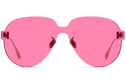 Okulary przeciwsłoneczne Dior Colorquake 3 MU1/U1 Polarized Pojedyncze | Shield Różowe