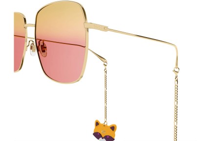 Okulary przeciwsłoneczne Gucci GG1031S 005 Kwadratowe Złote