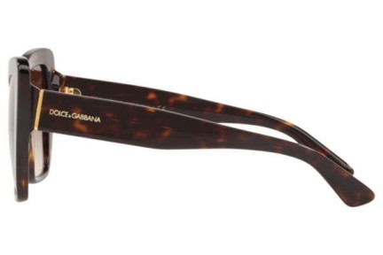 Okulary przeciwsłoneczne Dolce & Gabbana DG4348 502/13 Kocie oczy Havana