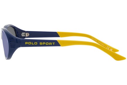Okulary przeciwsłoneczne Polo Ralph Lauren PH4197U 588655 Owalne Niebieskie