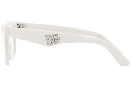 Okulary korekcyjne Dolce & Gabbana DG3369 3312 Kocie oczy Białe