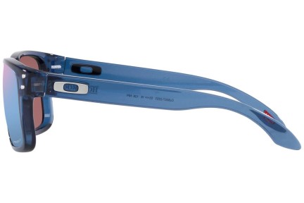 Okulary przeciwsłoneczne Oakley Holbrook XS OJ9007-22 Polarized Kwadratowe Niebieskie
