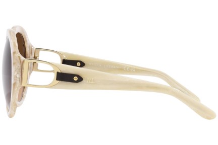 Okulary przeciwsłoneczne Ralph Lauren RL8188Q 608474 Okrągłe Beżowe
