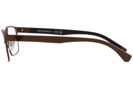 Okulary korekcyjne Emporio Armani EA1105 3020 Prostokątne Brązowe