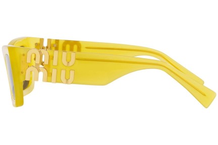 Okulary przeciwsłoneczne Miu Miu MU09WS 17L01T Prostokątne Żółte