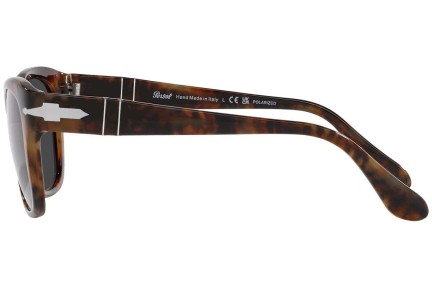 Okulary przeciwsłoneczne Persol PO3313S 108/48 Polarized Kwadratowe Havana