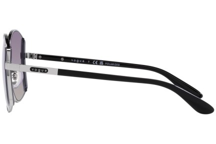 Okulary przeciwsłoneczne Vogue Eyewear VO4267S 323/8J Polarized Nieregularny Srebrne