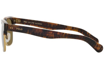 Okulary przeciwsłoneczne Polo Ralph Lauren PH4202 501773 Browline Havana