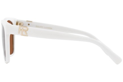 Okulary przeciwsłoneczne Ralph Lauren The Ricky II RL8212 605573 Kwadratowe Białe