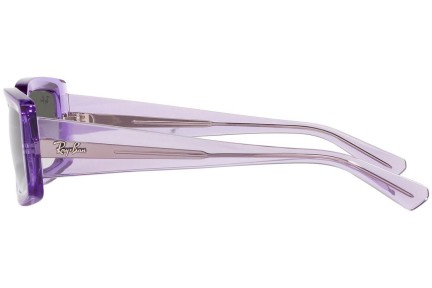 Okulary przeciwsłoneczne Ray-Ban Kiliane RB4395 66858E Prostokątne Fioletowe