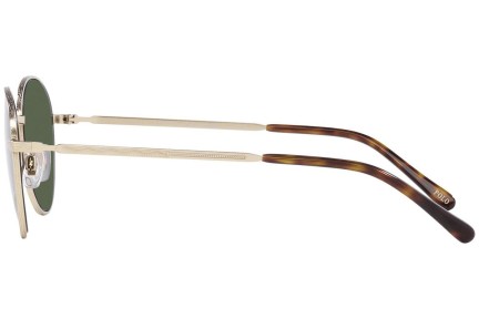 Okulary przeciwsłoneczne Polo Ralph Lauren PH3144 92119A Polarized Owalne Złote