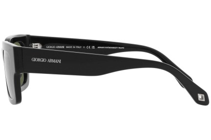 Okulary przeciwsłoneczne Giorgio Armani AR8184U 587558 Polarized Prostokątne Czarne