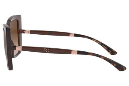 Okulary przeciwsłoneczne Dolce & Gabbana DG6138 318513 Kwadratowe Havana